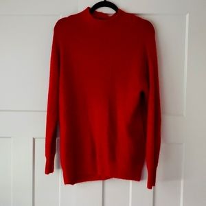 Express womens size XS red oversized sweater
